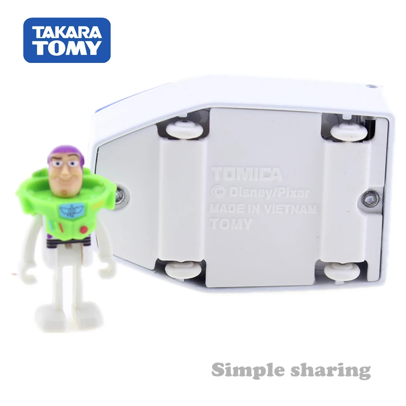 TOMICA История игрушек 01 Базз Лайтер и космический корабль Дисней TAKARA TOMY литая под давлением металлическая модель в игрушечном автомобиле коллекция подарок детские игрушки
