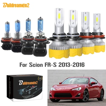 

Buildreamen2 4 X Car Headlamp High Low Beam 9005 H11 LED Halogen Headlight Bulb 12V For Scion FR-S FRS 2013 2014 2015 2016