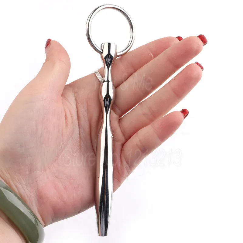 Metal Long Penis Plug Urethral Dilators Catheters Sounding Horse Eye Wand Stimulator Penis Sex Toys for Men