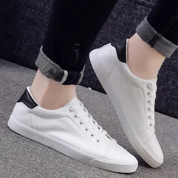 

Outdoor Shoes Men White Sneakers Sport Leather Shoes Mens Casual Shoes Hot Sale Lace Up Leather Sneaker Sport Schoenen Mannen
