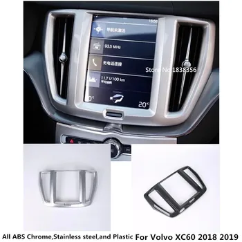 

For Volvo XC60 2018 2019 2020 Car Enter Console GPS Navigation Panel Decoration Chromium Styling Interior Moulding Trim Frame