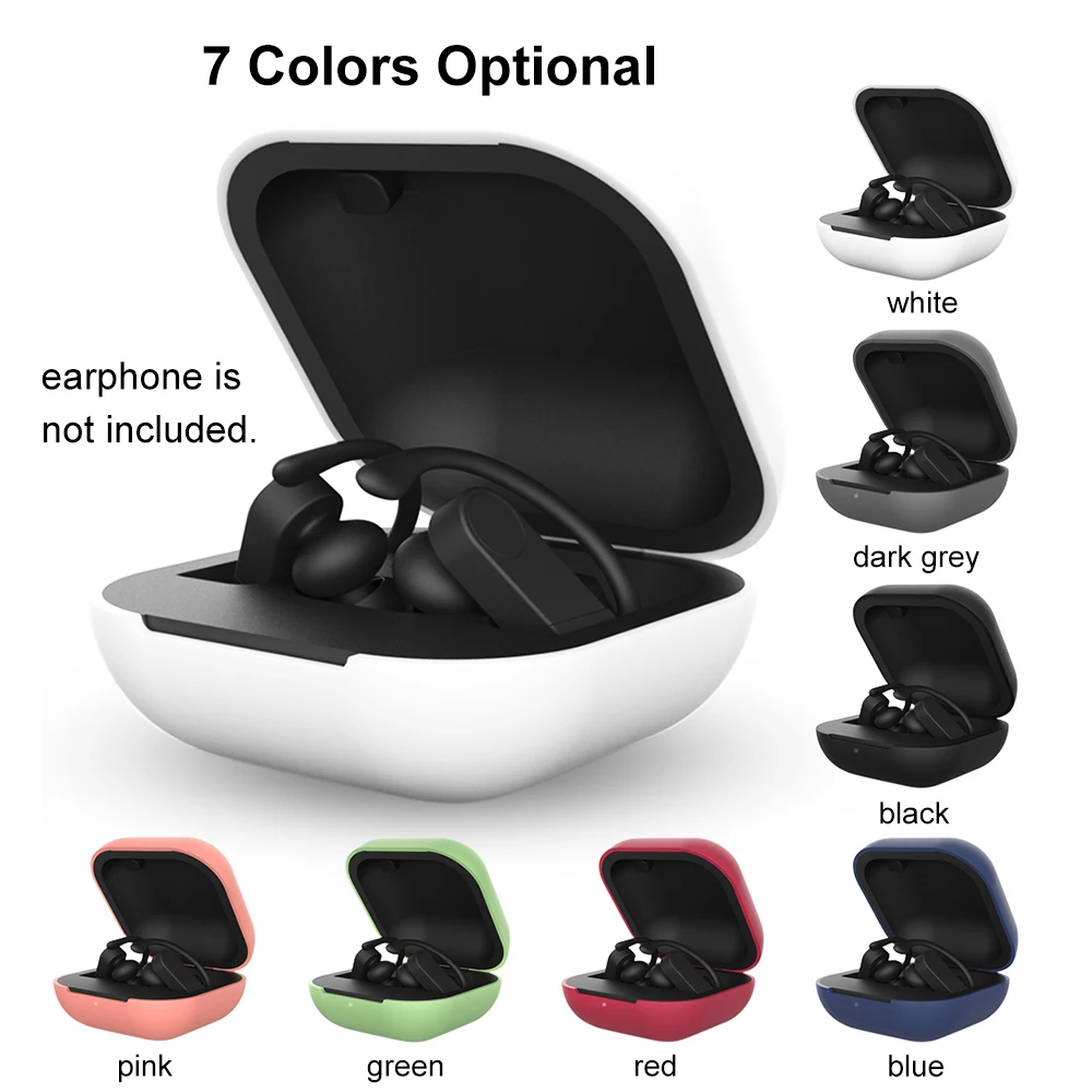 Силиконовый защитный чехол TWS чехол для наушников совместимый с Beats Powerbeats Pro гарнитура беспроводной защитный чехол для наушников