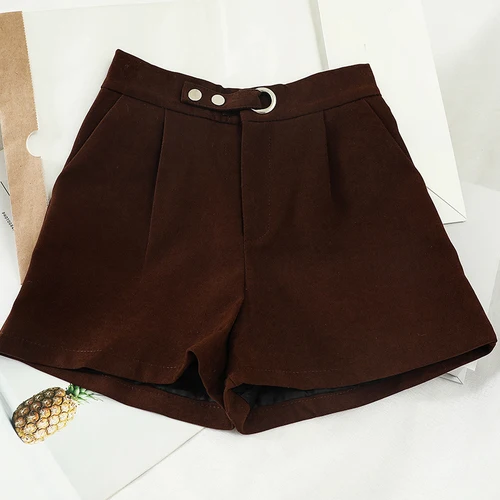 Новая мода Женская одежда шорты женские шорты M197 - Color: coffee