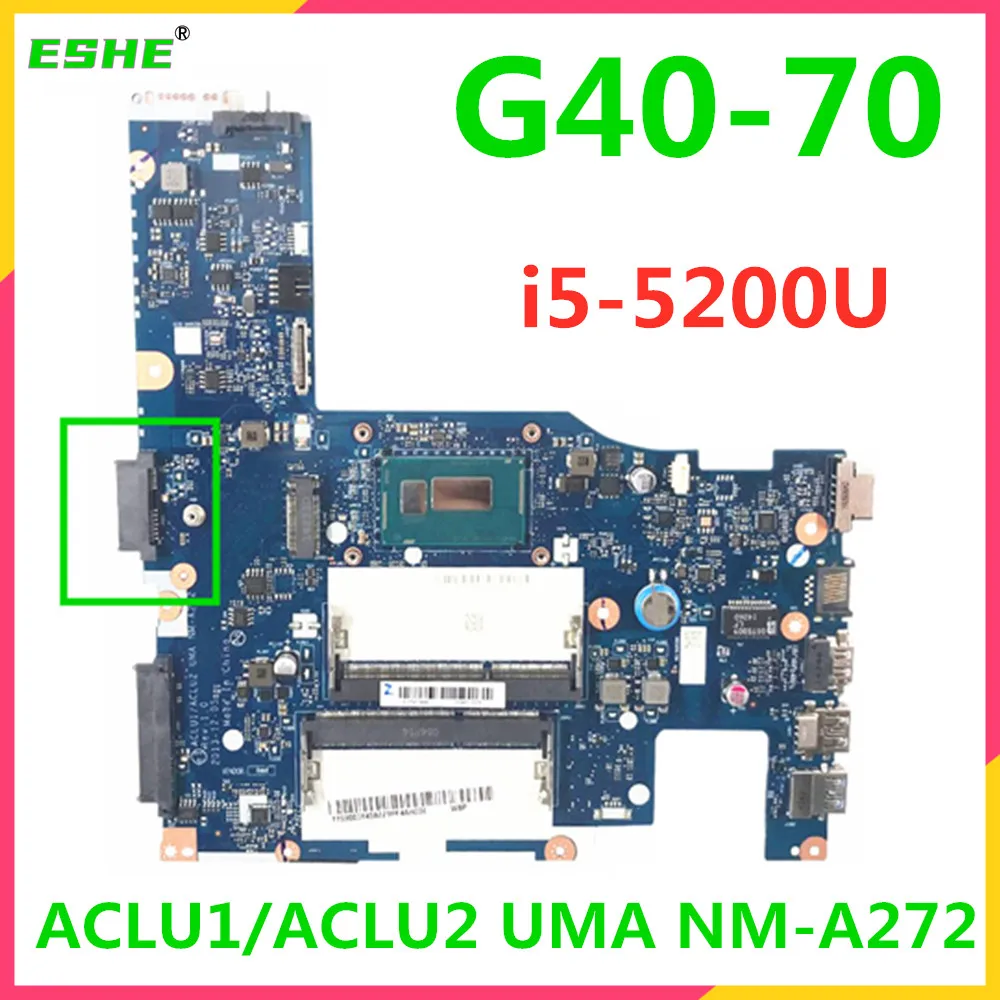 NM-A272 материнская плата для ноутбука Lenovo G40-70 Z40-70 ноутбук с i5-5200U DDR3 все функции