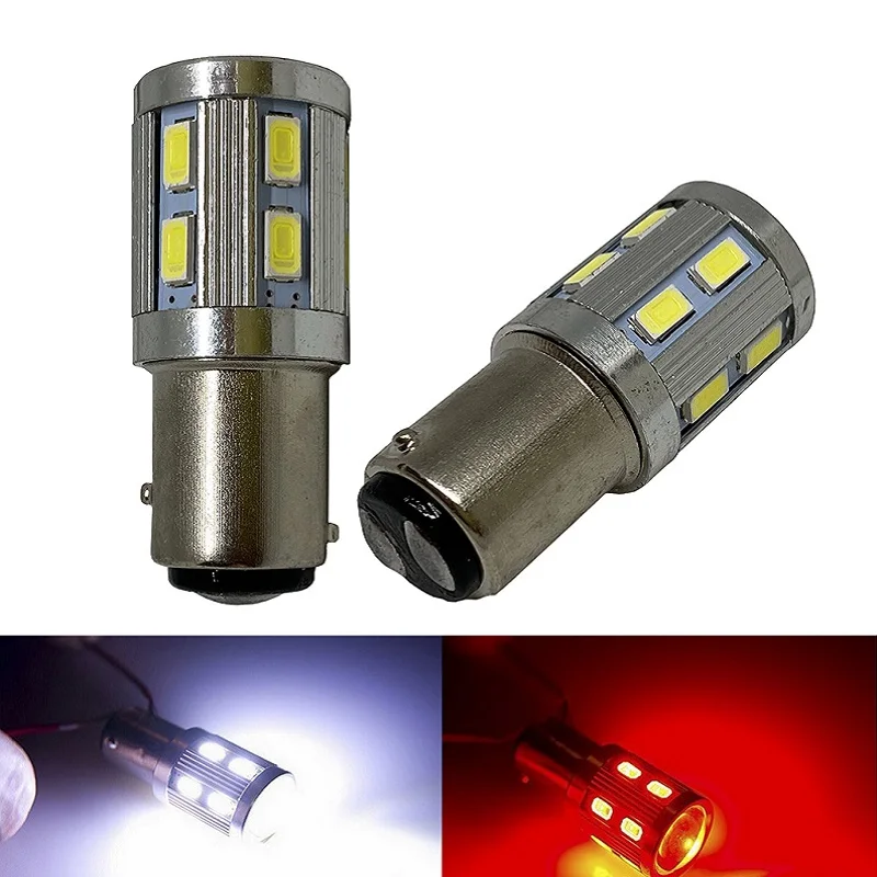 

2pcs 1156 BA15S P21W 1157 P21/5W BAY15D LED Car Tail Bulb Brake Lights Reverse Lamp Daytime Running Signal Light 12smd 12V 24V