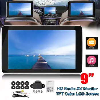

9 Inch Car HD Headrest Auto Monitor TFT Color LCD Display Digital Screen AV Input Radio Support Backup Camera MP5 Player