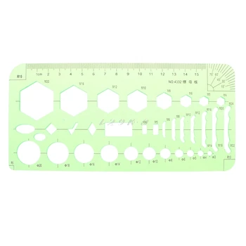 

Drafting Drawing Measuring Ruler Geometric Combine Template Ruler Stationery School Accessories