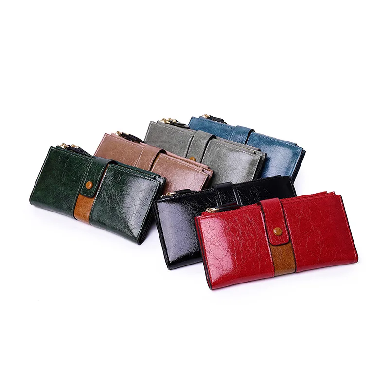 2019 Women Leather Wallets Luxury Brand Zipper Wallets Female Designer long Wallets Purses Clutch Bags for Women iPhone Carteira (9)