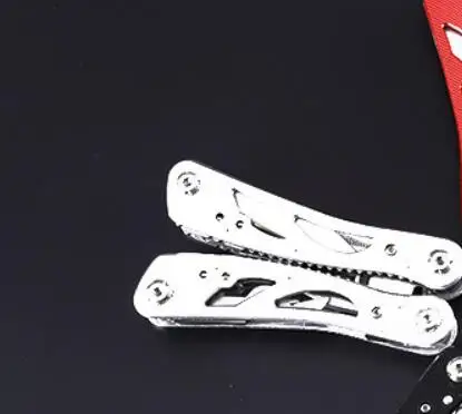 Серый Открытый походный резак для проволоки Мультитул портативный все-стальной комбинированный складной нож многофункциональные щипцы инструмент Мульти плоскогубцы - Цвет: Серый