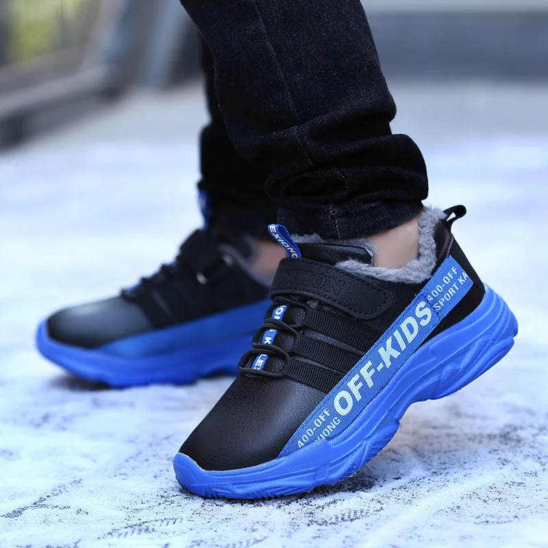

BOY'S Athletic Shoes 2019 Winter New Style Daddy Large Cotton-padded Shoes 12 Winter Shoes Big Boy CHILDREN'S Shoes plus Velvet