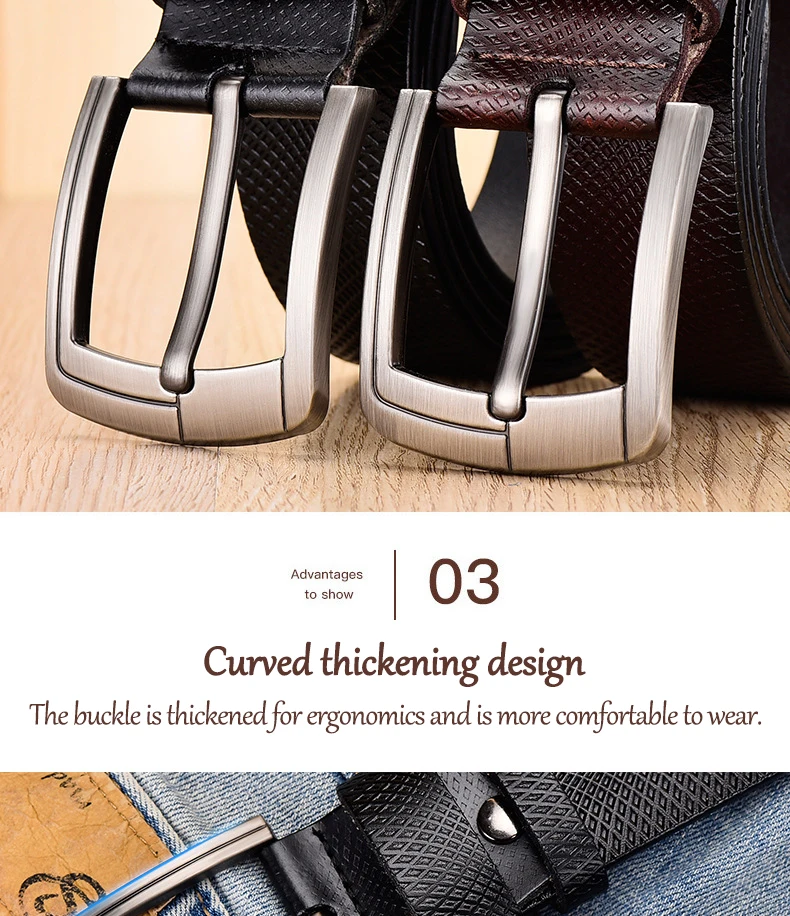 leather male belts for men high quality cow genuine leather luxury strap male belts fashion pin buckle men belt causal 9262