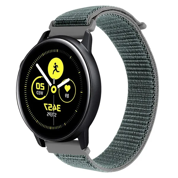 Color K 20 мм ремешок для часов Quick Release для samsung Galaxy Watch Active 2 Band Galaxy 42 мм ремешок Classic gear S2 спортивные часы с нейлоновым ремешком - Цвет: Color K
