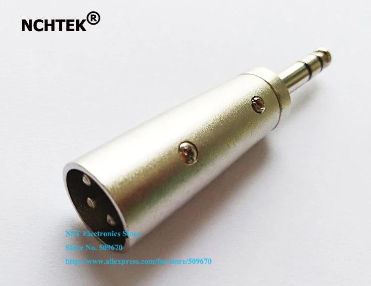 Аудиоадаптер NCHTEK XLR с 3 контактным штекером на 6 35 мм стерео штекер/Бесплатная