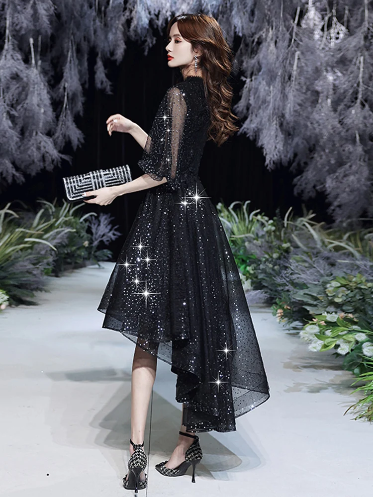 New A-Line Black Arabia Dubai Evening Dresses Off Shoulder Prom Party –  Simplepromdress