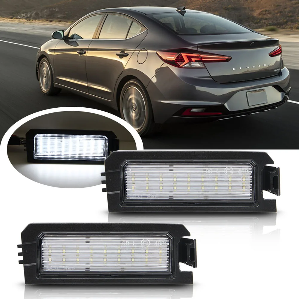 10set LED License Number Plate Lights Lamp for Kia Rio Niro Cadenz 2017