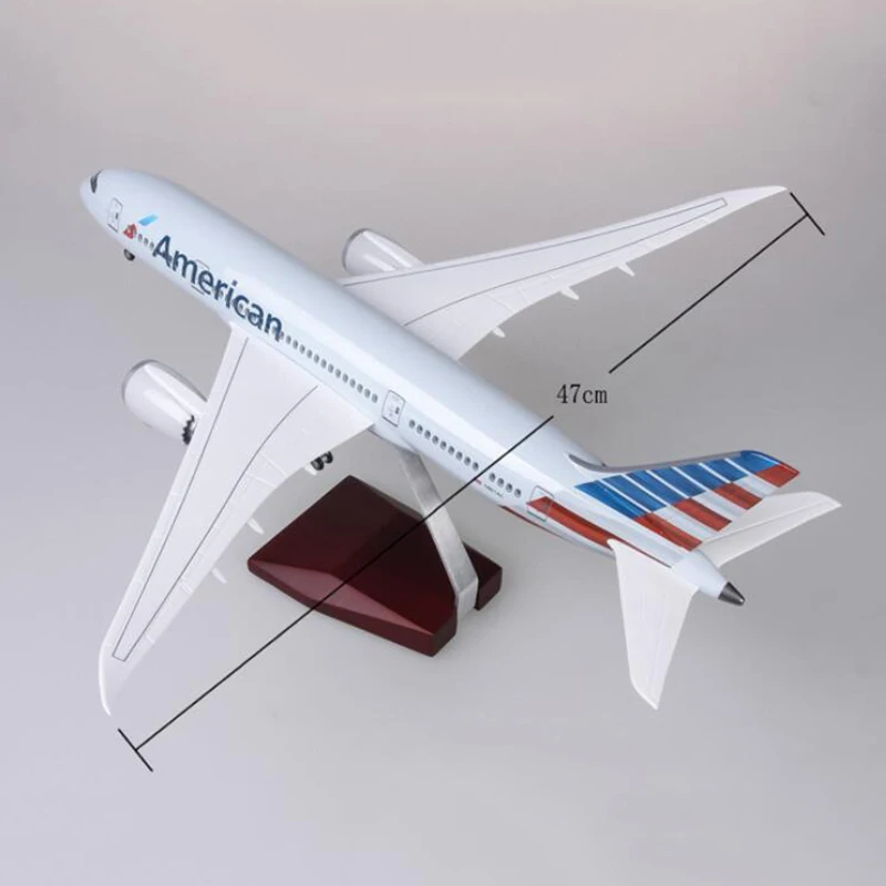 Коллекция 1:130 литая под давлением пластиковая Смола самолет 47 см Boeing B787 Dreamliner