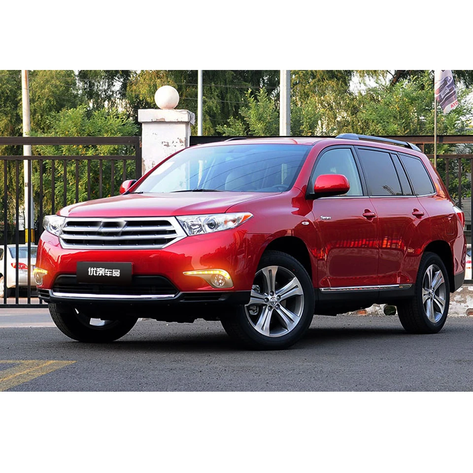 2 Pcs Waterproof Turn Signal Style Relay DRL For Toyota Highlander 2012 2013 Daytime Running Lights Fog Lamp Cover