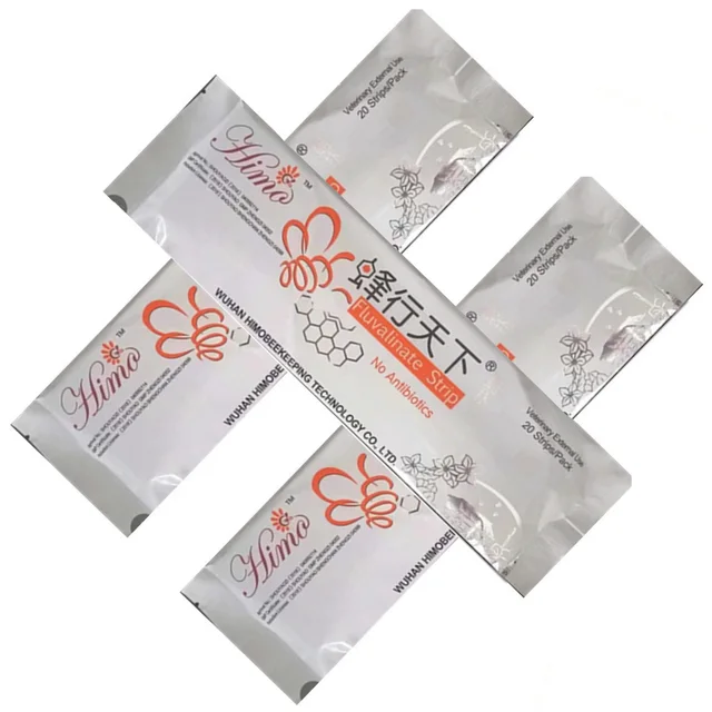 20 db/Csomag Méhészeti Méhész Fluvalinate Csíkok Atkák Azonnali Gyilkos Miticid Méhgyógyászat Kezelés Acaricid Kontroll Gyógyszerkészletek