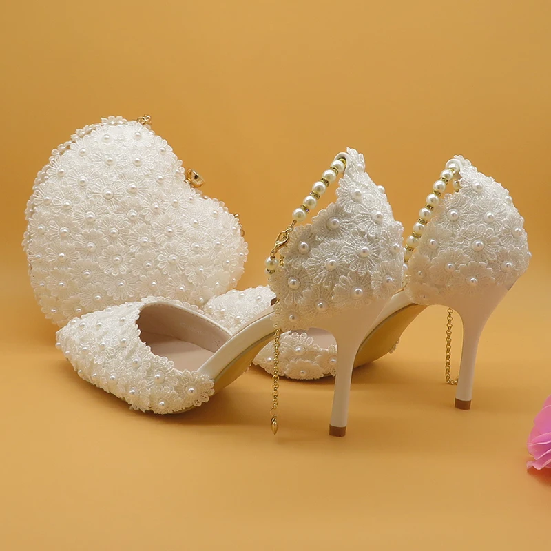 bridal shoe and purse
