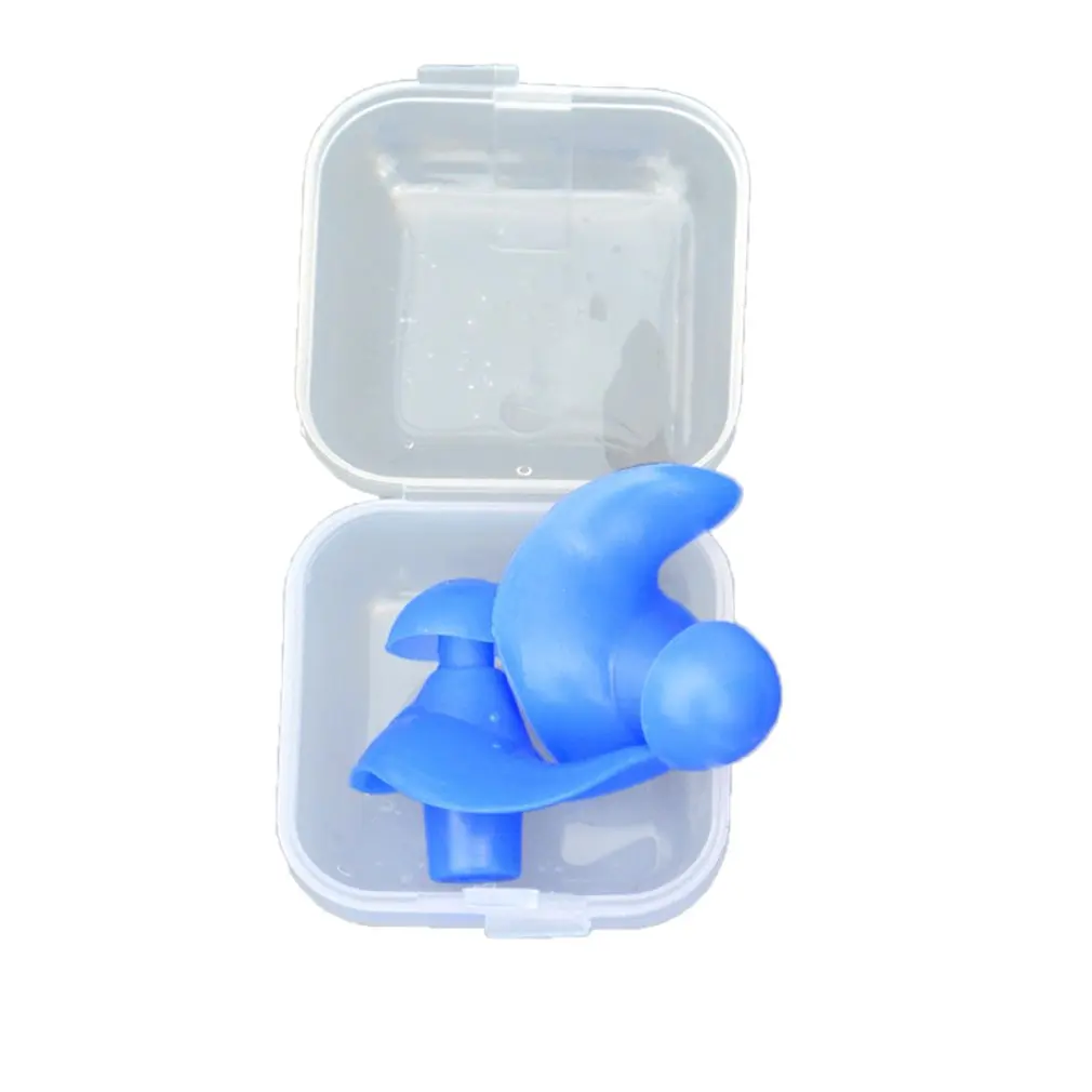 1 Pair Waterproof Swimming Professional Silicone Swim Earplugs Soft Anti-Noise Ear Plug for Adult Children Swimmers |