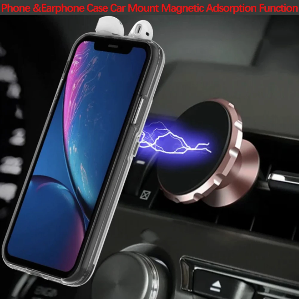 Чехол для телефона 3 в 1 для iPhone XS MAX XR X AirPods, bluetooth-гарнитура, зарядный Чехол-держатель с кольцом для iPhone 7 8 6 Plus