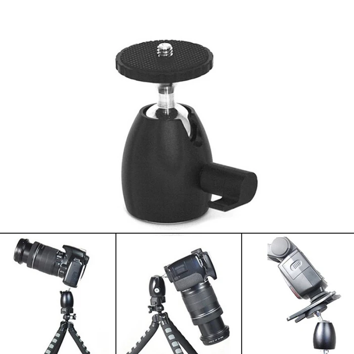 Mini Ball Head Tripod Head DSLR DV Camera 360 Swivel Ballhead 1/4" Screw Mount Stand VH99