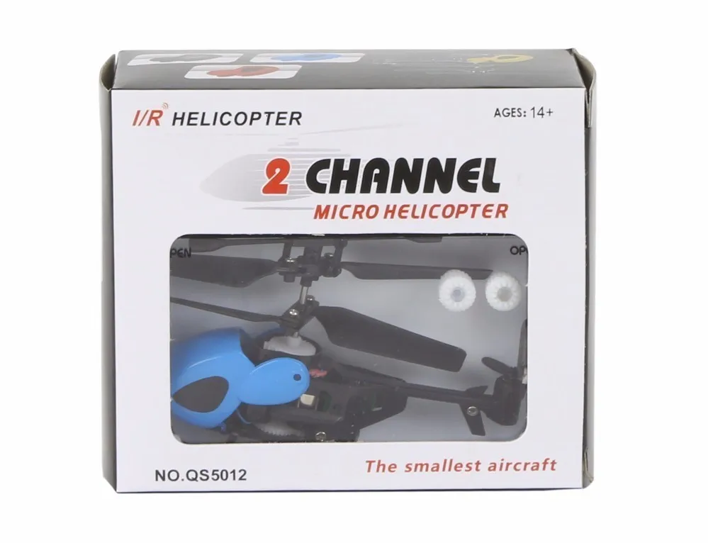 Высокое качество QS QS5012 2CH инфракрасный полу-вертолет Micro RC CJ91263 Детская подарок детям игрушки RTF готов к полету ZLRC