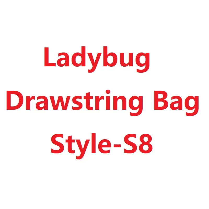 Ladybug S8 Коко Моана тролли игрушка Vampirina Божья коровка Марио печатных мальчиков и девочек нетканый пакет карман спортивная сумка на шнурке рюкзак - Цвет: Ladybug S8