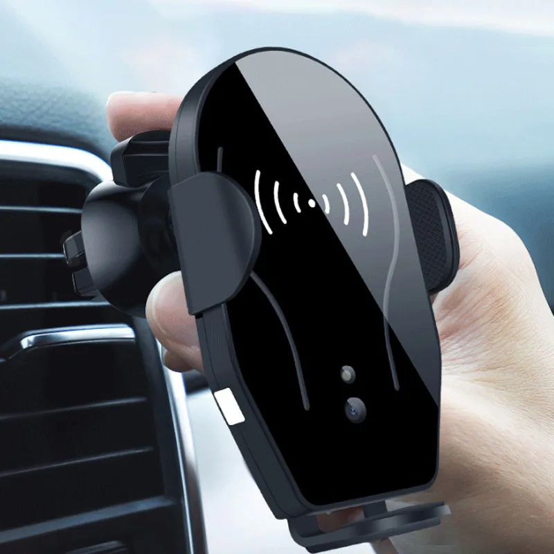

Car Air Vent Automatic Clamping Clip Phone Holder Wireless Charging Mount Bracket Charger for Smartphone SP99