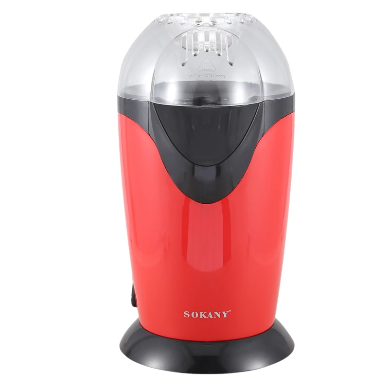 

SOKANY Portable Electric Popcorn Maker Hot Air Popcorn Making Machine Kitchen Desktop Mini DIY Corn Maker EU Plug