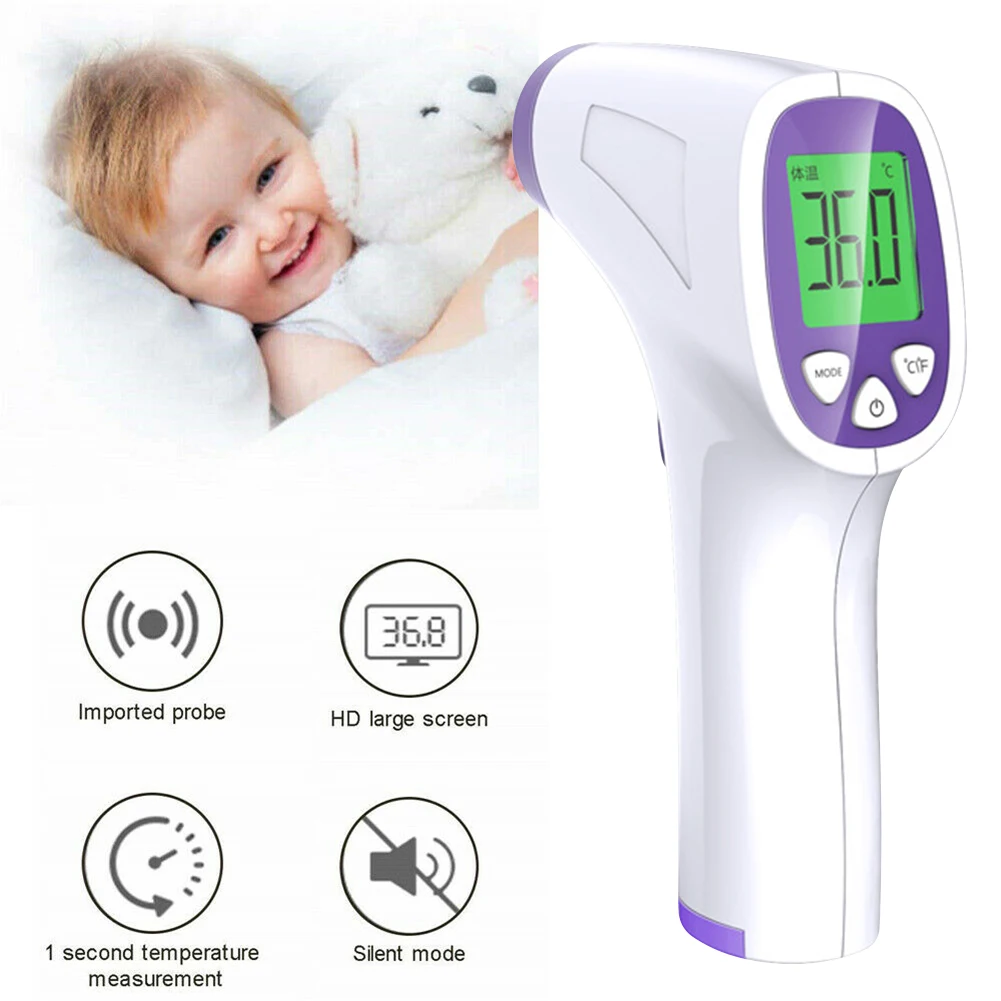 

Non-contact Forehead Infrared Thermometer Handheld Accurate Digital Thermometers for Baby Kid Adult DJA99