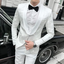 Белый и черный мужской костюм куртка с длинными рукавами Размер S-2XL мужской тонкий пиджак Модный повседневный блейзер