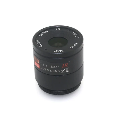 4-6-8mm focal length optional 3MP CS network fixed large lens security monitoring equipment accessories - Цвет: 6mm