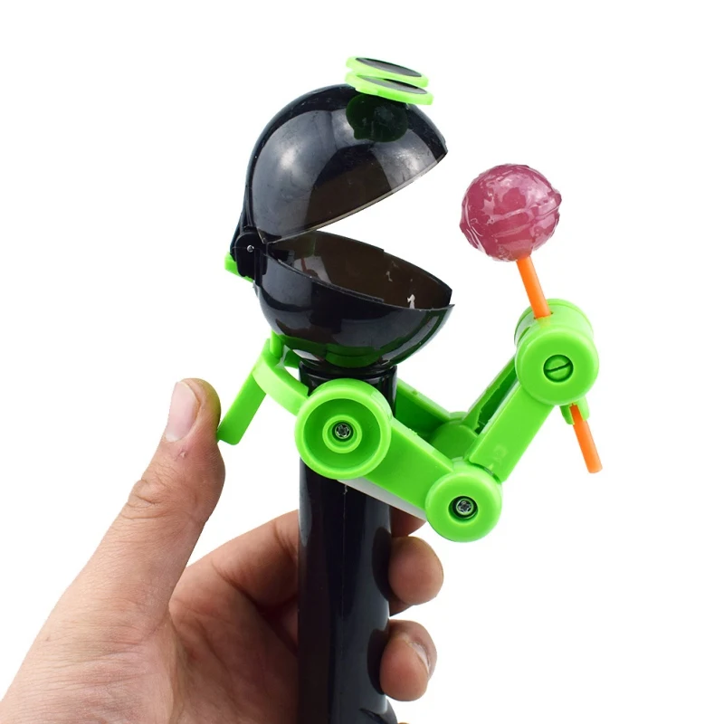 Новейшая Милая креативная игрушка леденец держатель декомпрессионный леденец Робот конфеты Пылезащитная игрушка подарок отправка случайный цвет