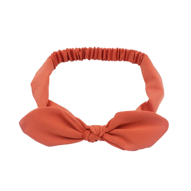 Plain Polyester Bunny Ears Headband For Women Female Elastic Bow Hairband Women's Headwear Hair Accessories повязка на голову Plain Polyester Bunny Ears Headband For Women Female Elastic Bow Hairband Women's Headwear Hair Accessories повязка на голову
