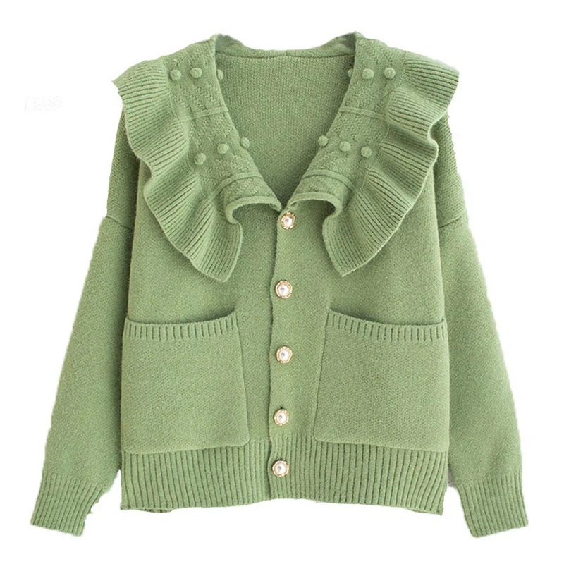 

Knitted Cardigan Sweater Women 2019 Autumn Winter Single Breasted Sweater Fashion Solid Color Long Sleeve Cardigan For Female