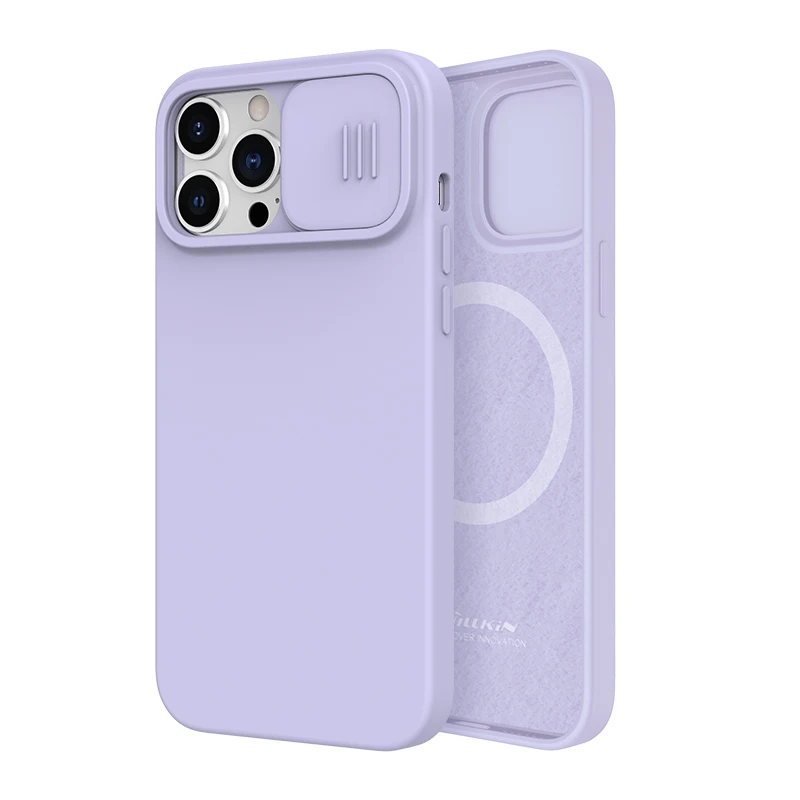 NILLKIN CamShield Magnetic Case with Slide Camera Protection - Silky Liquid Silicone Cover