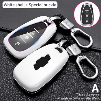 

ABS Carbon FibeCar Remote Key Cover Case For Chevrolet Cruza Spark Camaro Volt Bolt Trax Mailbu EV Equinox Traverse Keychain Fob