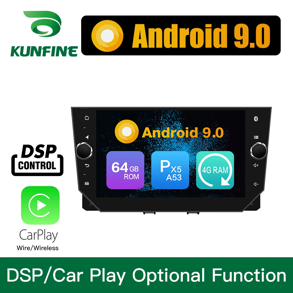 Android 9 0 Восьмиядерный 4 Гб ОЗУ 64 ПЗУ автомобильный DVD GPS мультимедийный плеер