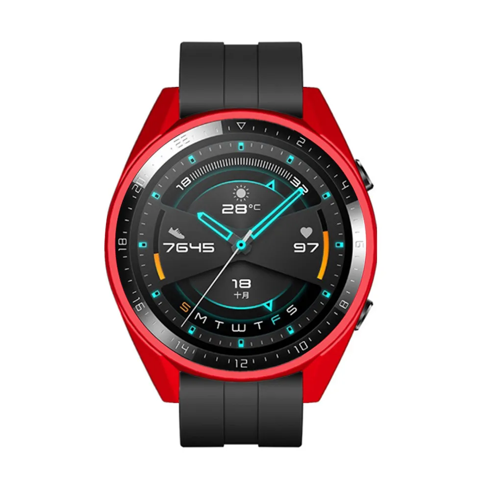 Мягкий тонкий защитный чехол из ТПУ для huawei Watch GT2 46 мм бампер для часов FrameCase TPU бампер для часов GT 2 Рамка аксессуары