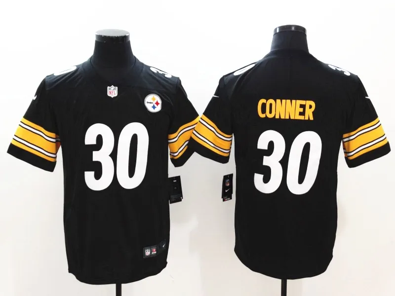 AS PICTURE Мужчины Питтсбург Бен роэтлисбергер Antonio коричневый T.J. Watt JuJu Smith-Schuster черный альтернативный паровой Бесконтактный Джерси BHR01 - Цвет: AS PICTURE