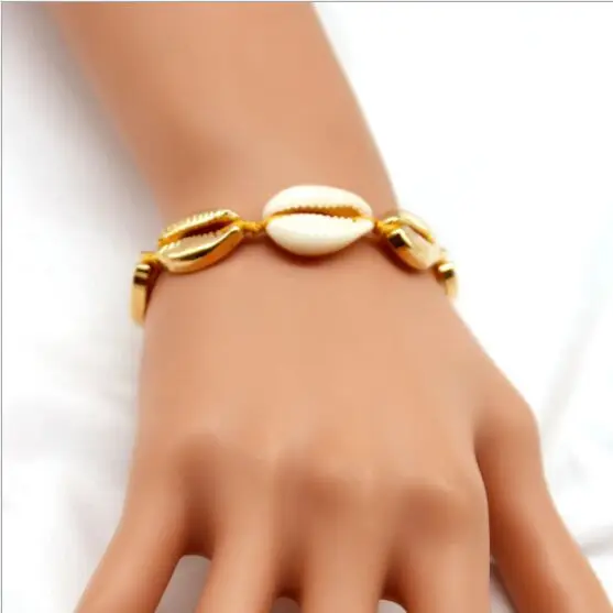 

1pc shell Bracelet femme Adjustable boho Macrame friendship bracelet Real Seashell Bracelet Mothers Day Jewelry 8877