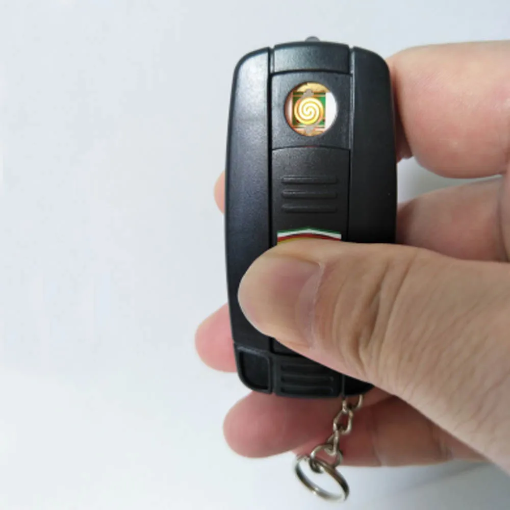 100 шт USB автомобильный брелок-зажигалка для ключей