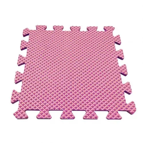 30x30 см EVA Поролоновый Коврик для пола, игровой коврик для детской комнаты, противоскользящий игровой коврик-головоломка, коврик для двери, толстый детский игровой коврик для ползания, баб - Цвет: Розовый
