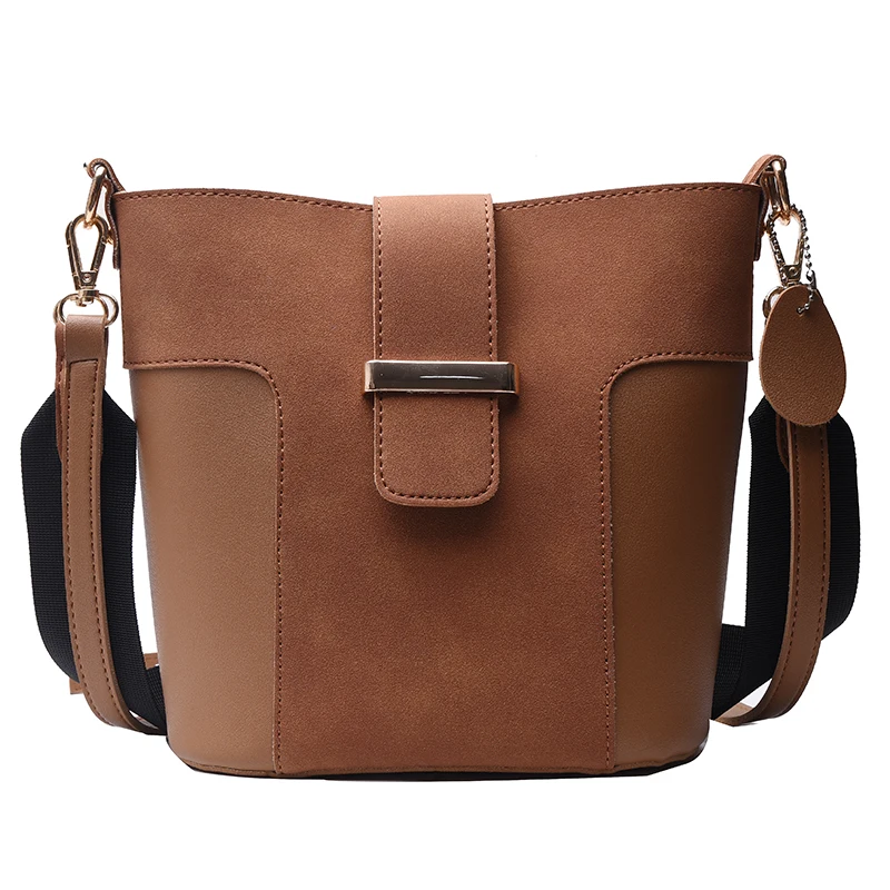 

Vintage Designer Bags Famous Brand Women Bags 2019 Fashion Leather Bucket Bag Single-Shoulder Lock Ladies Hand Bag Sac A Main