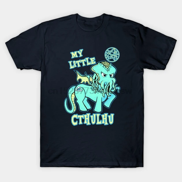 Мужская футболка с коротким рукавом My Little Cthulhu милая футболки топы женская |