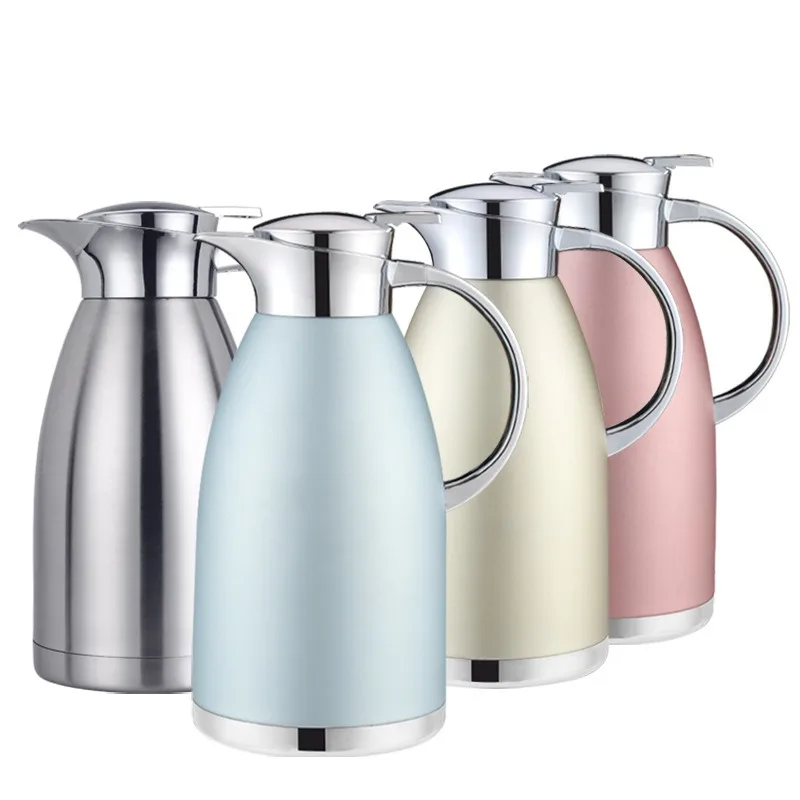 

High Capacity Vacuum Insulation Pot 304 Stainless Steel Thermos Bottle Water Jug Double Layer Insulated Coffee Pots Tea Kettle