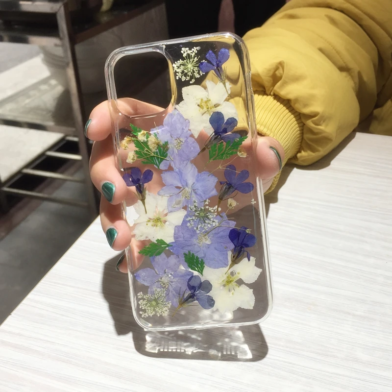 Pressed Dried Flowers Iphone Case | Phone Case Pressed Flowers - Phone ...