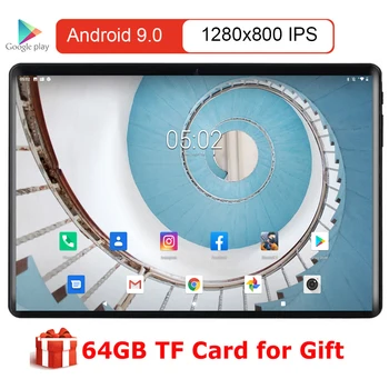 

2020 10 inch Tablet PC Android 9.0 Quad Core 2GB RAM 32GB ROM Bluetooth IPS 1280*800 GPS Wifi Phone Tablets 10.1 with Gifts