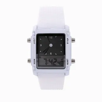 

Led Colorful Luminous Watch Double Display Sports Electronic Watch Fashion Outdoor Led Men's Watch HOT SALE Dropshipping